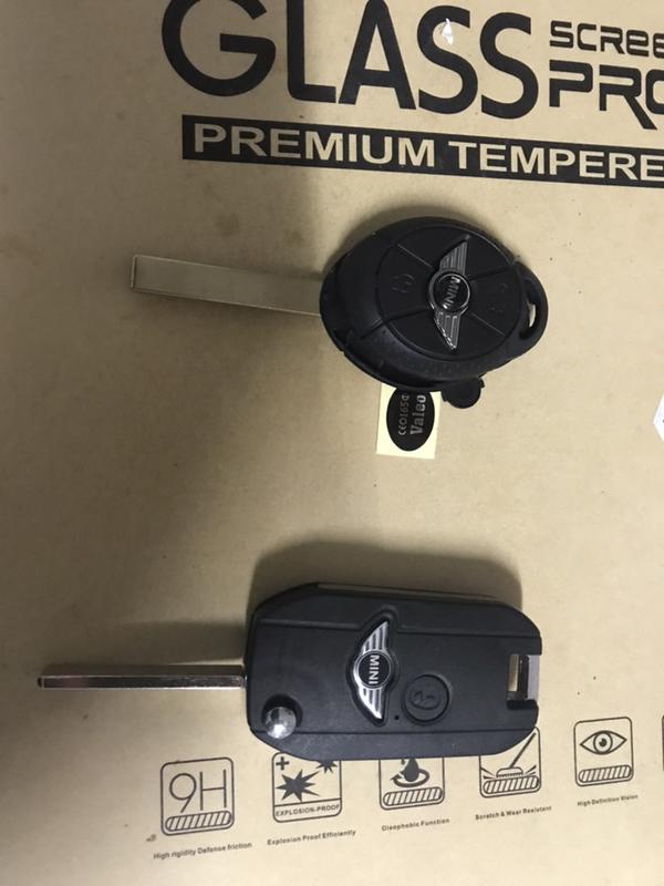 MINI COOPER R53  外殼 更換 鑰匙殼 直版改折疊鑰匙