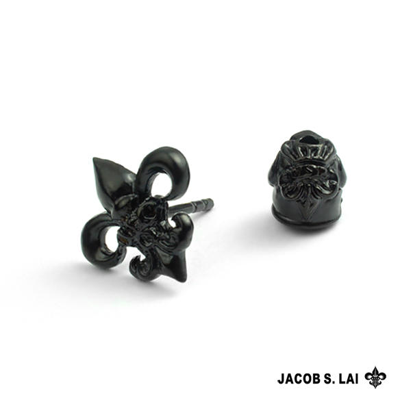 JSL 經典Logo耳環 黑金系列 EDP電灼塗裝 黑色耳環 三種尺寸 J4-14-65