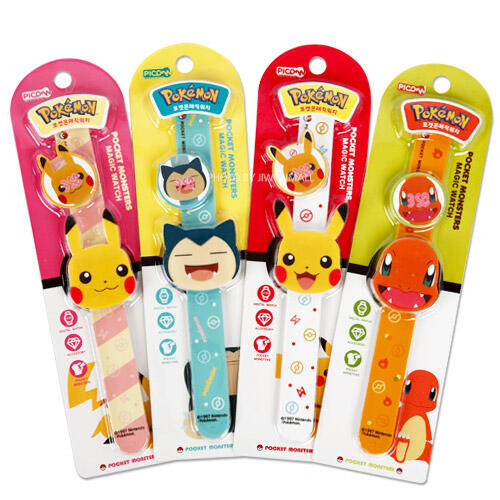 ♀高麗妹♀韓國 Pokémon GO 寶可夢-皮卡丘 數字兒童手錶 生日禮物.新年禮物(不選款.隨機出貨)預購