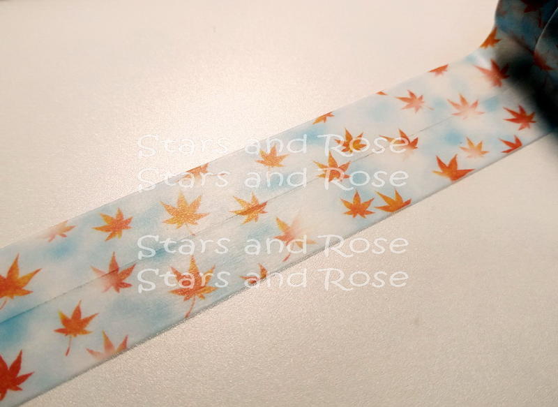 Stars&Rose ♥ (兩捲對花各分裝50cm) 日本 mt store 大分限定 和紙膠帶 湯氣與紅葉