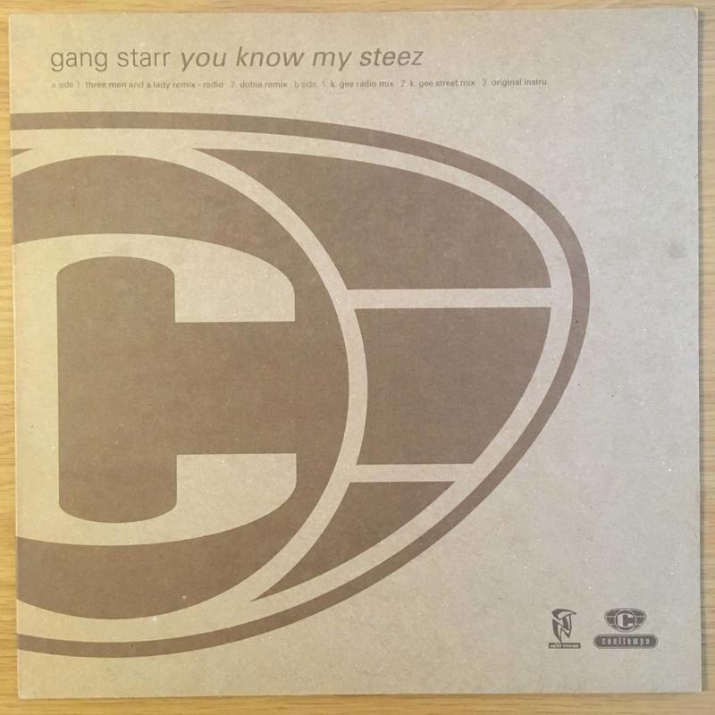 Gang Starr ‎– You Know My Steez (UK Remixes) 中古黑膠單曲