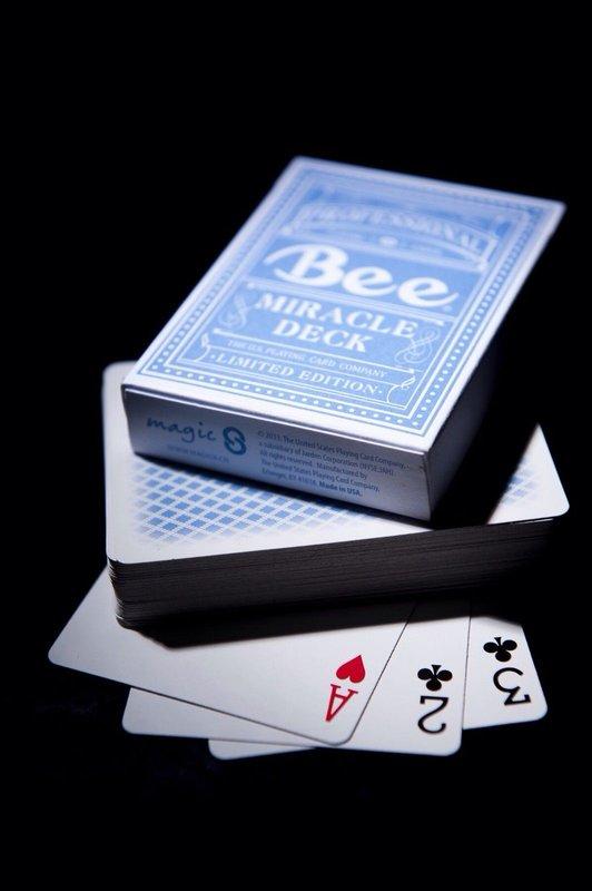 【USPCC撲克】撲克牌Miracle Bee Blue Limited Edition Deck ~藍色蜜蜂奇蹟
