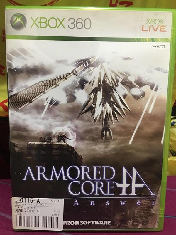 自有收藏 日本版 XBOX360 遊戲光碟 Armored Core for Answer 機戰傭兵FA