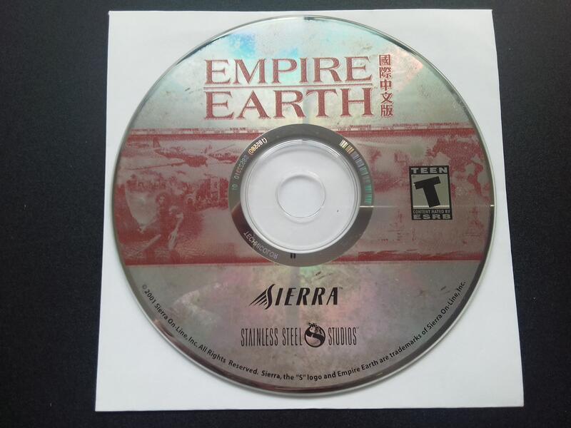EMPIRE EARTH 世紀爭霸 國際中文版 PC GAME 裸片 正版電腦遊戲軟體