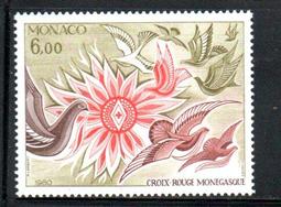 【流動郵幣世界】摩納哥1980年摩納哥紅十字會郵票