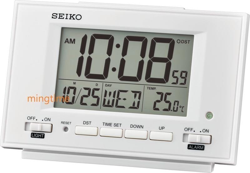 明時計商行【SEIKO】日本 精工 SEIKO 自動感光照明 電子時鐘 鬧鐘 桌鐘 QHL075W QHL075