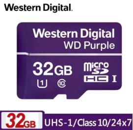 WD 紫標 MicroSDHC QD101 32GB 64GB 128GB 256GB高耐寫監控記憶卡