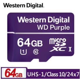 WD 紫標 MicroSDHC QD101 32GB 64GB 128GB 256GB高耐寫監控記憶卡