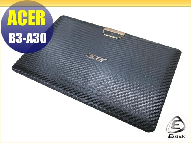 【Ezstick】ACER Iconia One 10 B3-A30 Carbon立體紋機身貼(平板機身背貼)DIY包膜