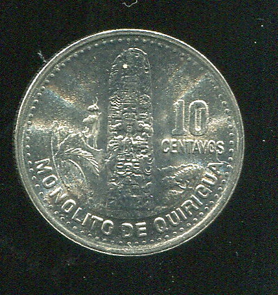【錢幣】Guatemala(瓜地馬拉)，10 Cent K277.6，2000，品相全新 UNC國際#19051147 