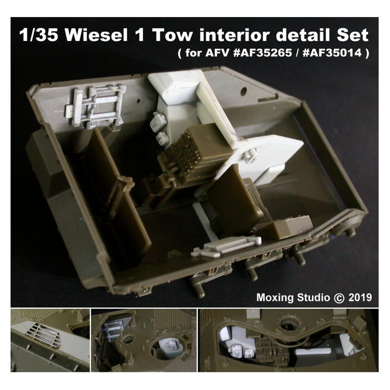 【缺貨中，勿下標】AFV 1/35 WIESEL 1 TOW 鼬鼠裝甲車 內艙改套