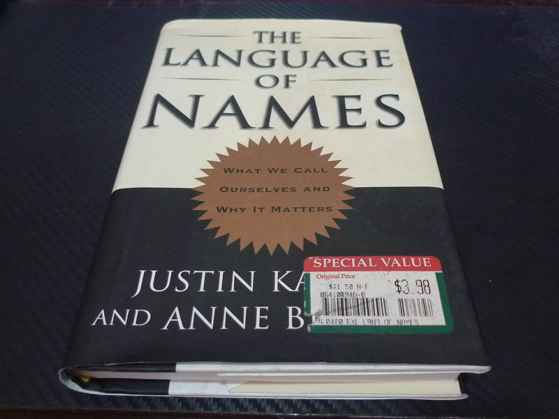 【博多二手書】the language of names
