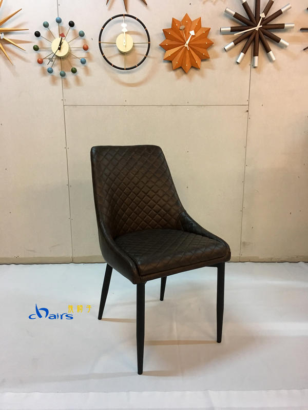 【挑椅子】現代簡約皮椅 餐椅  書桌椅 (復刻品) ZY-C44(-2) 深咖啡色