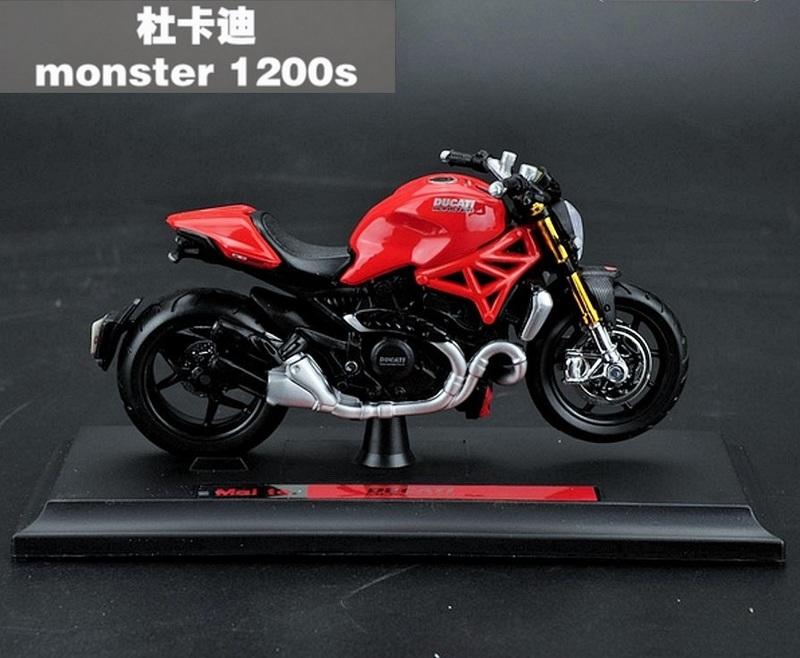 【重型機車模型】Ducati Monster 1200S 紅色 Maisto 美馳圖 1/18杜卡迪摩托車車模