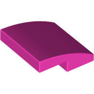 【積木樂園】樂高 LEGO 6222189-15068 深粉紅色 2x2x2/3 平滑曲面磚