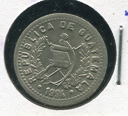 【錢幣】Guatemala(瓜地馬拉)，10 Cen，K277.5，1994，品相全新 UNC國際#19051146 
