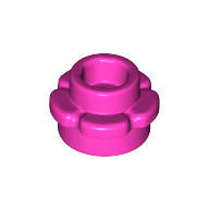 【積木樂園】樂高 LEGO 6209679-24866 深粉紅色 小花 P008