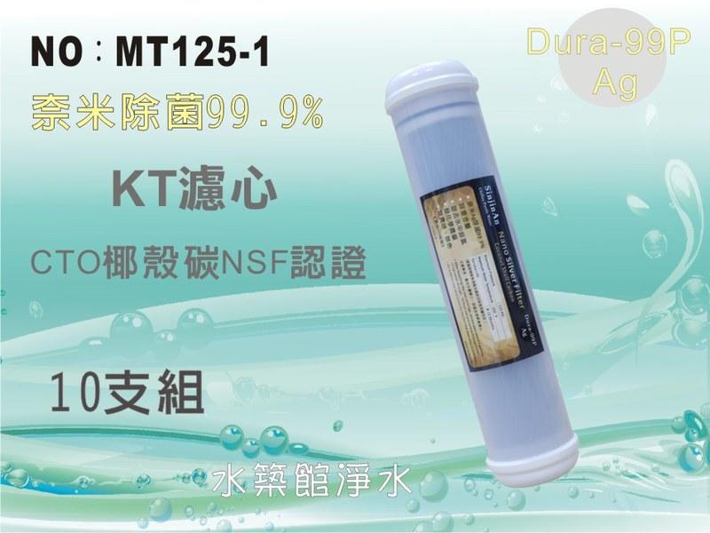 【水築館淨水】KT 奈米除菌99.9%濾心 10支 後置濾心 淨水器 飲水機(貨號MT125-1)