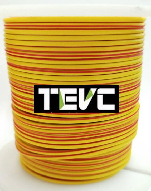 《tevc電動車研究室》汽車花線 黃/紅 台灣製 車用配線 PVC線 線組 線材 花線 電線 訊號線 音響配線 零售