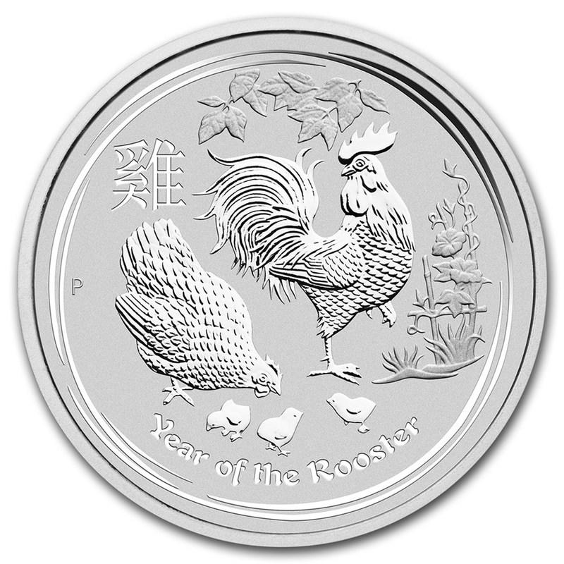 [代購]澳洲 2017 年 生肖 雞年 1 KG (1000 g) 普鑄銀幣 Perth Mint