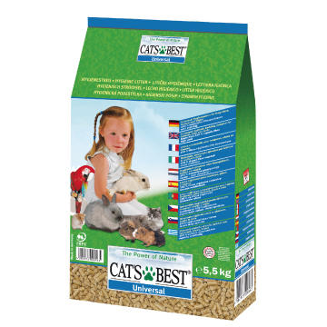 凱優 CATS BEST 除臭抗菌天然崩解型貓沙 木屑砂 松木沙 松樹砂 貓砂 40L（21.6KG）藍標 1,200元