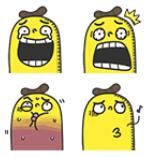 【可7-11、全家繳費】台灣限定表情貼 － 香蕉哥奇怪表情貼