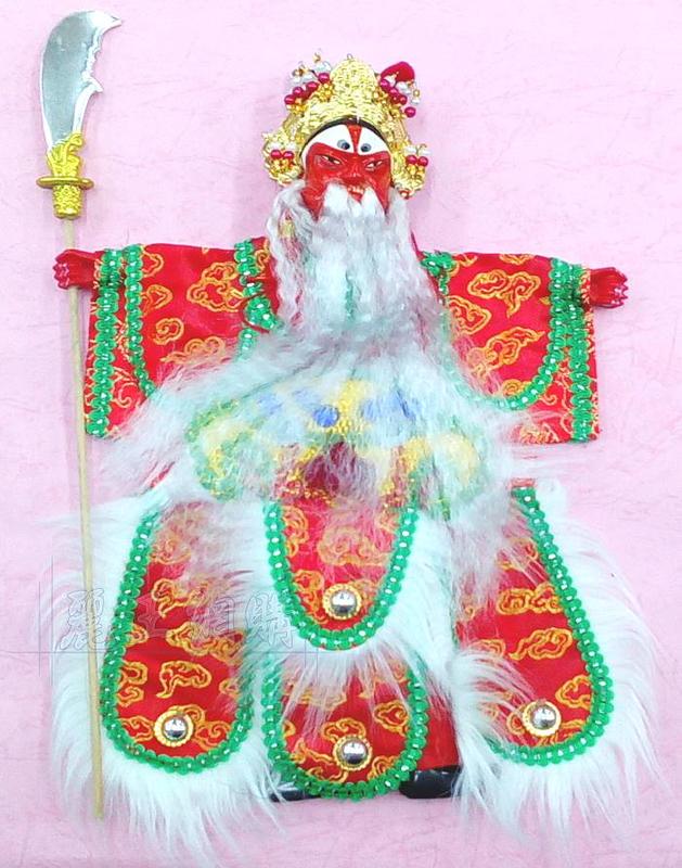 麗王(龍山民俗藝品童玩)-台灣製造 布袋戲偶掌中戲偶 黃蓋(三國演義) 高約30cm