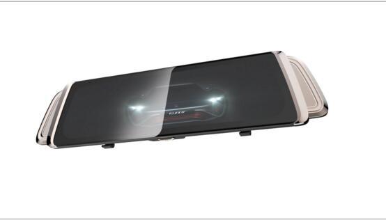 新款D380流媒體多功能後視鏡 行車電子狗記錄儀 10英吋1080P雙鏡頭高清夜視全景後視鏡 8518
