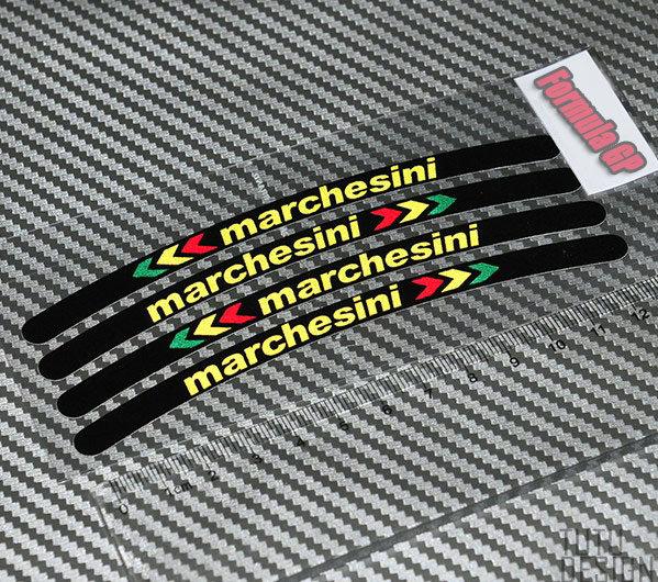 [Formula GP] 義大利MARCHESINI 四條裝 輪框貼 10吋 12吋 17吋 車輪鋼圈 輪框貼紙