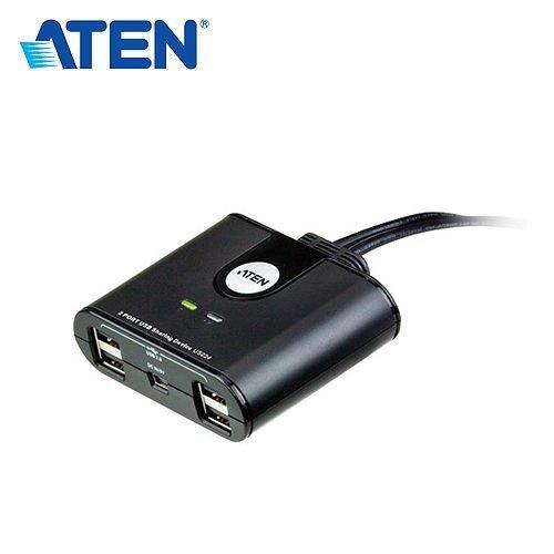 ╭☆台南PQS╮US224 2埠USB週邊分享裝置 ATEN MIT台灣製造 可讓2台電腦分享4個USB裝置 鍵鼠USB