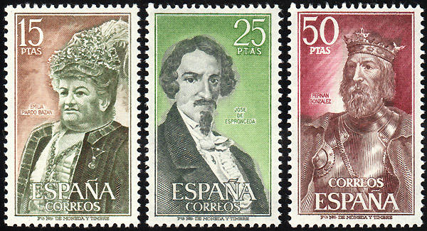 西班牙郵票_名人肖像_1972_089J →逗^郵舖←