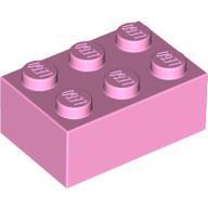 【積木樂園】樂高 LEGO 3002 4518892 亮粉紅 Bright Pink Brick 2x3