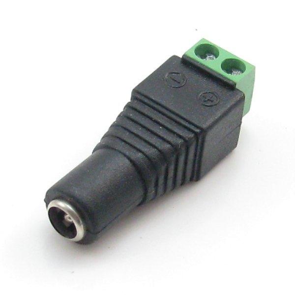DC圓管母頭5.5x2.1mm對2個線端子 也適用監控設備及3C產品的電源插頭 