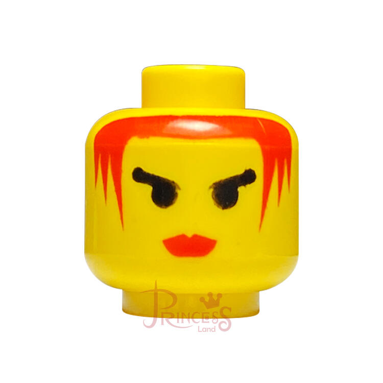樂高王子 LEGO 6091 騎士王國 絕版 暴風公主 女騎士 頭 黃色 3626bpx69 A236