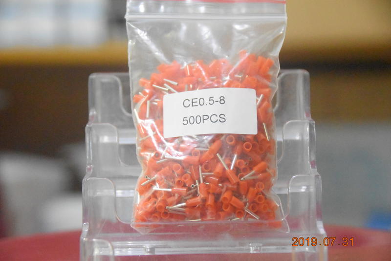歐規針型端子0.5 橘色、 0.75 白色、1.0 黃色、1.5 紅色、2.5藍色 針形端子 CE0.5 CE0.75.