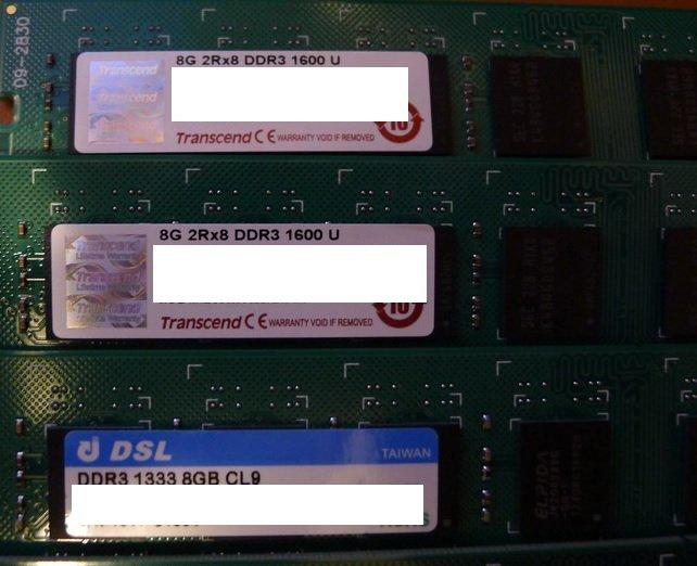 桌上型電腦專用記憶體_DDR3 RAM 1066 / 1333 / 1600_2G / 8G MB 