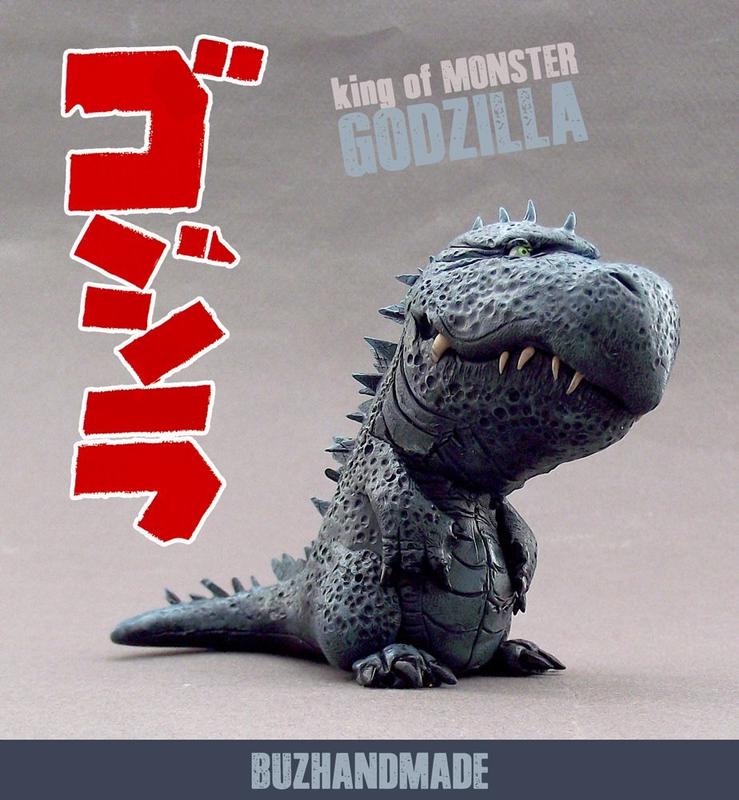 BUZ Handmade Godzilla Chibi 怪獸之王 哥吉拉II