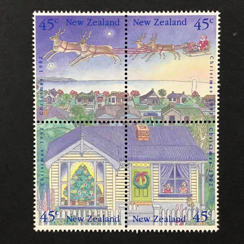紐西蘭 1992.09.16 #聖誕節 套票4全 70元
