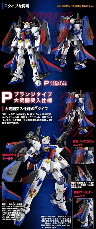 Pb代購 7月 萬代 Mg Gundam F90 鋼彈f90戰術背包 P Type 大氣圈突入仕樣 Plunge Wr 露天市集 全台