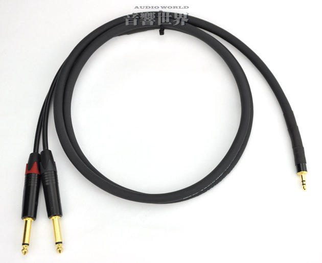 音響世界二館：Pro Co AC2兩軌線+ Neutrik 3.5mm立體直頭to 6.3mm單音 1.5米