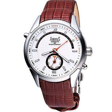 ARBUTUS 愛彼特 @飛返式逆指針 典雅男性腕錶 機械錶 AR0085-0P