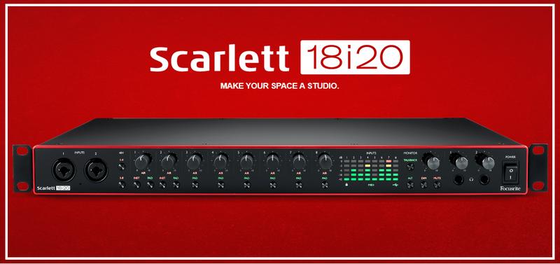 【聖地搖滾】Focusrite Scarlett 18i20 USB-C 錄音介面 三代 3RD GEN