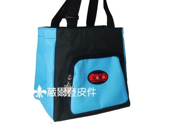 《葳爾登》UNME兒童手提袋便當袋補習袋文具袋購物袋共五色/UNME兒童餐袋型號3112藍配黑色