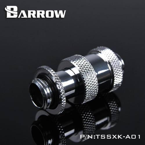 Barrow黑/亮銀 G1 / 4“伸縮接頭（22-31MM）TSSXK-A01