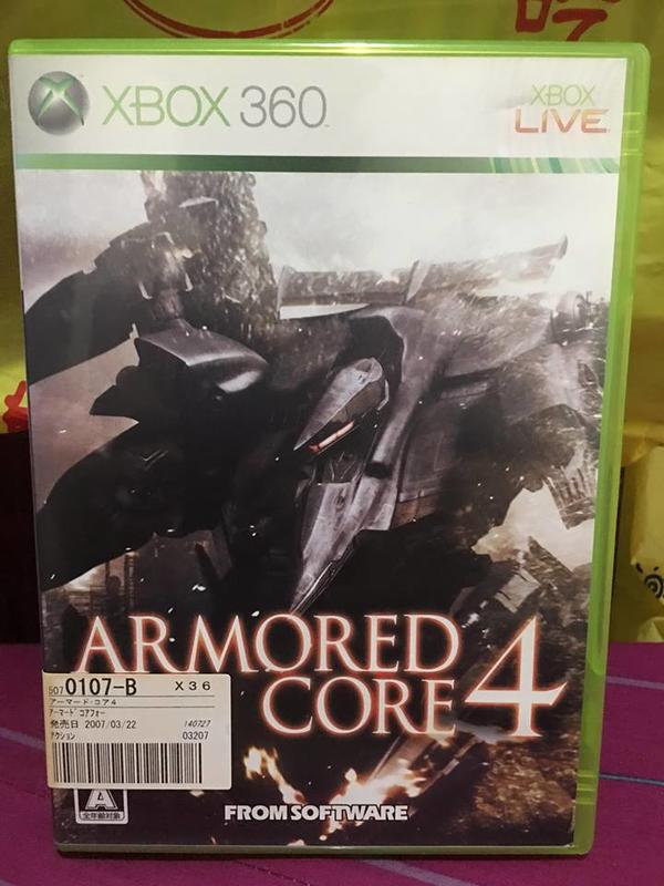 自有收藏 日本版 XBOX360 遊戲光碟 Armored Core 4 機戰傭兵4