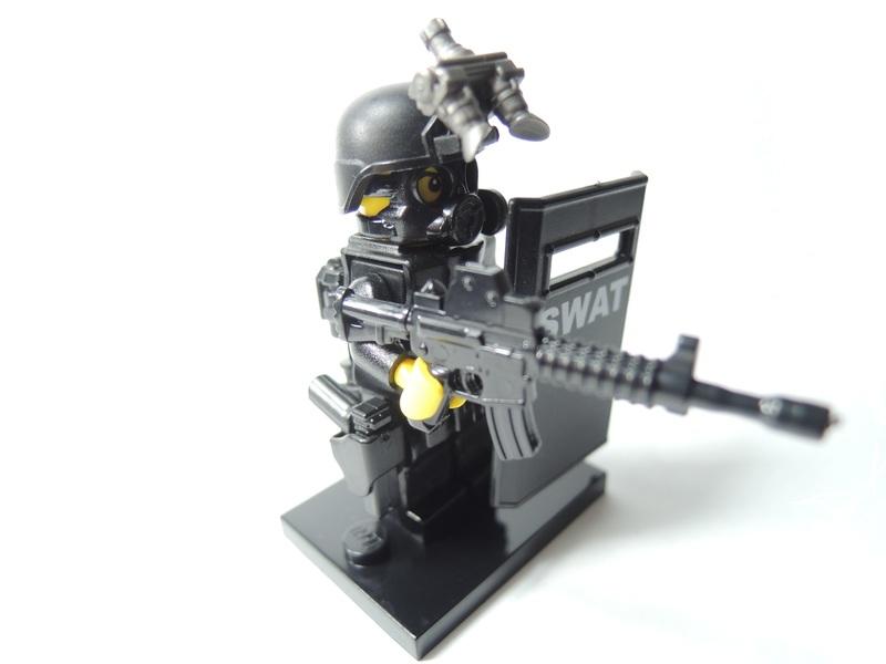 【玩具星球】特警 SWAT 警察 樂高人偶1隻含配件 (樂高LEGO相容零件)