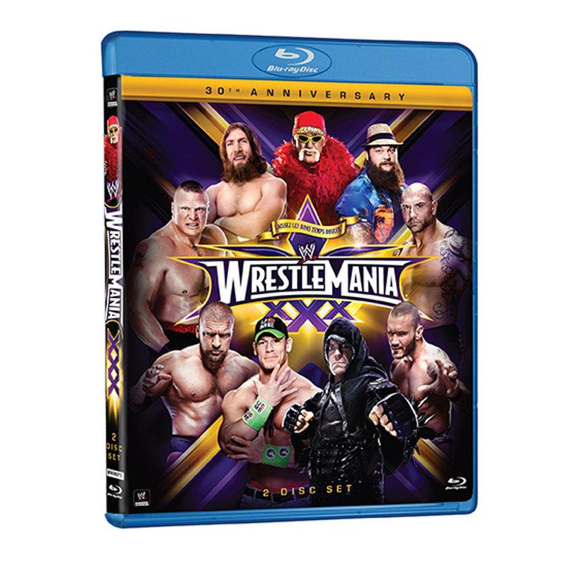 [美國瘋潮]正版WWE WrestleMania 30 Blu-ray 摔角狂熱WM30屆精選賽事藍光DVD組代購熱賣
