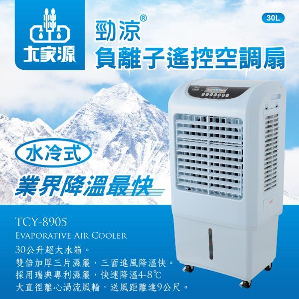 大家源30L 勁涼負離子遙控空調水冷扇(水藍)TCY-8905