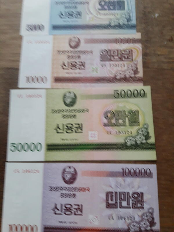 北韓1988   2003年外匯鈔票國庫券   朝鮮