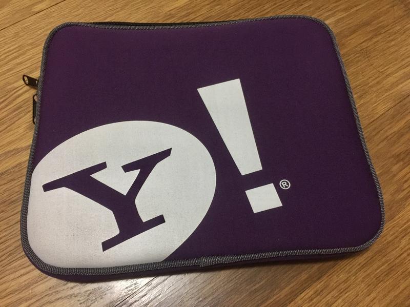 雅虎 Yahoo!奇摩 聯名款 12吋以下 平板 筆電 筆記型 電腦包 紫 全新